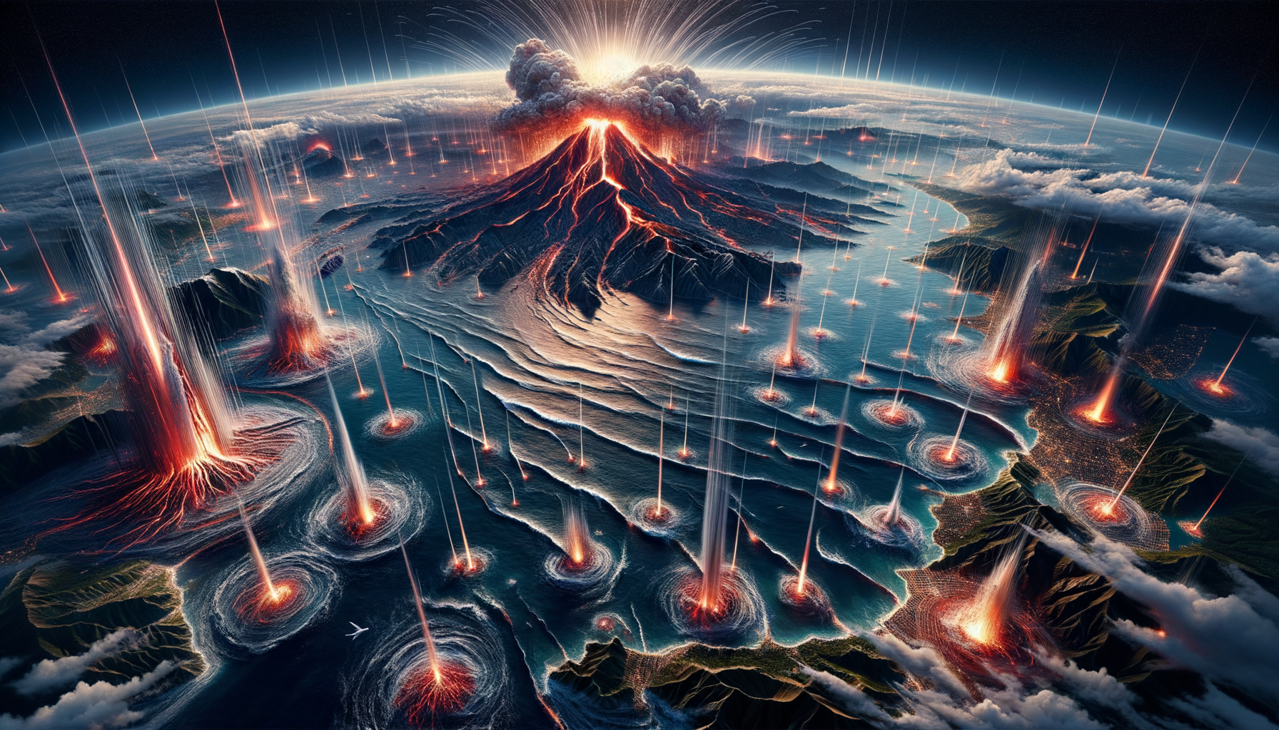 The Ring of Fire Awakens - Three-Stage Timeline Infographic