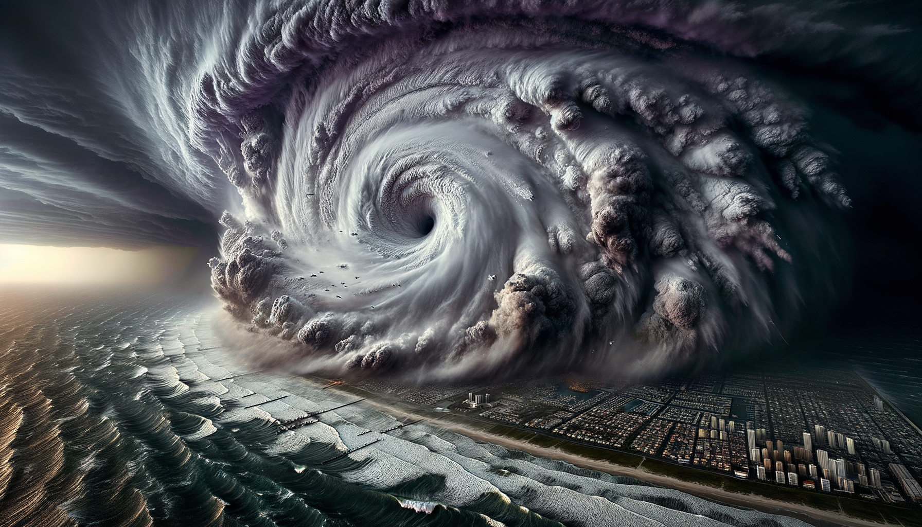 The Hypercane Era - Three-Stage Timeline Infographic