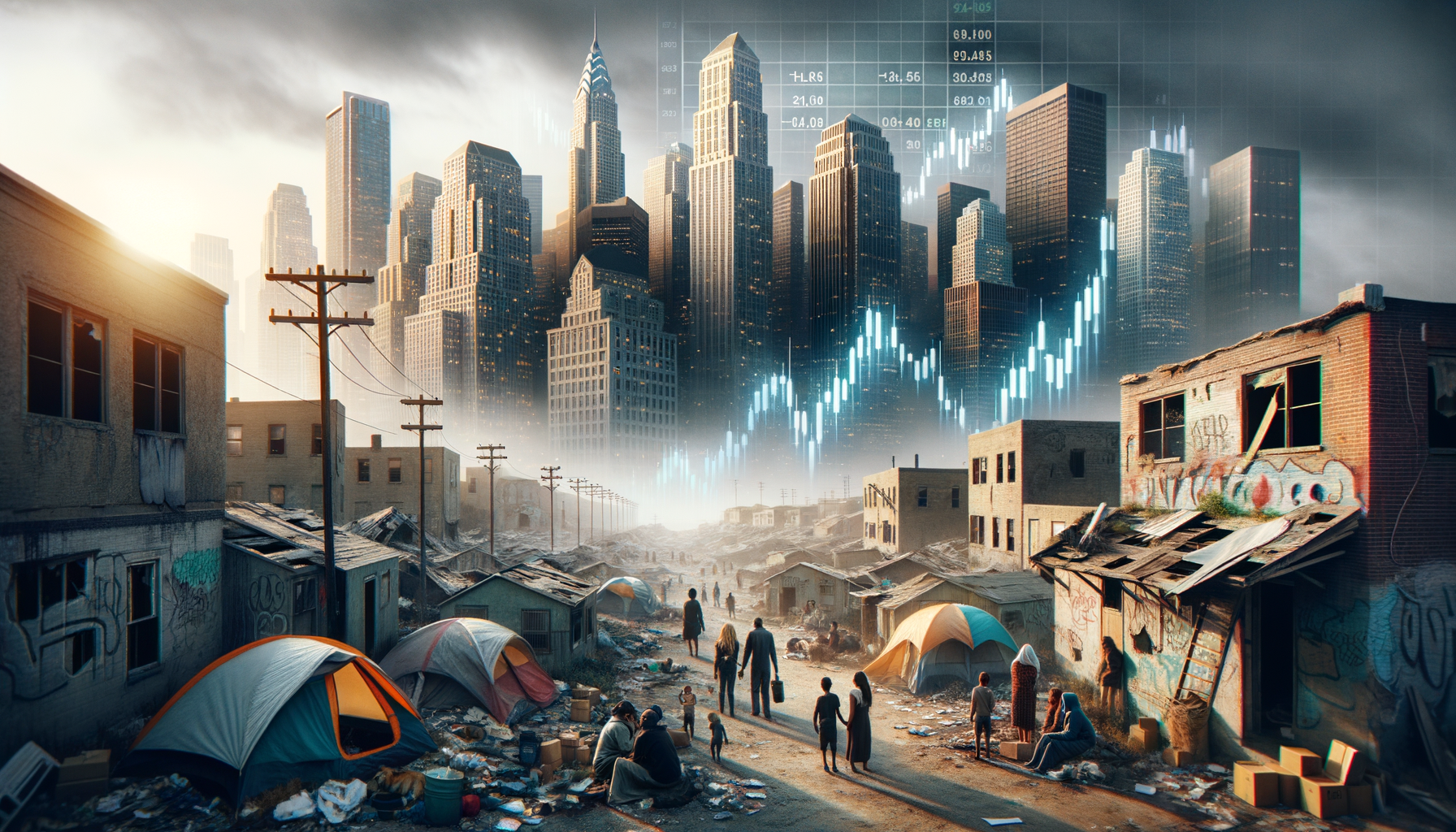 The Housing Collapse - Three-Stage Timeline Infographic