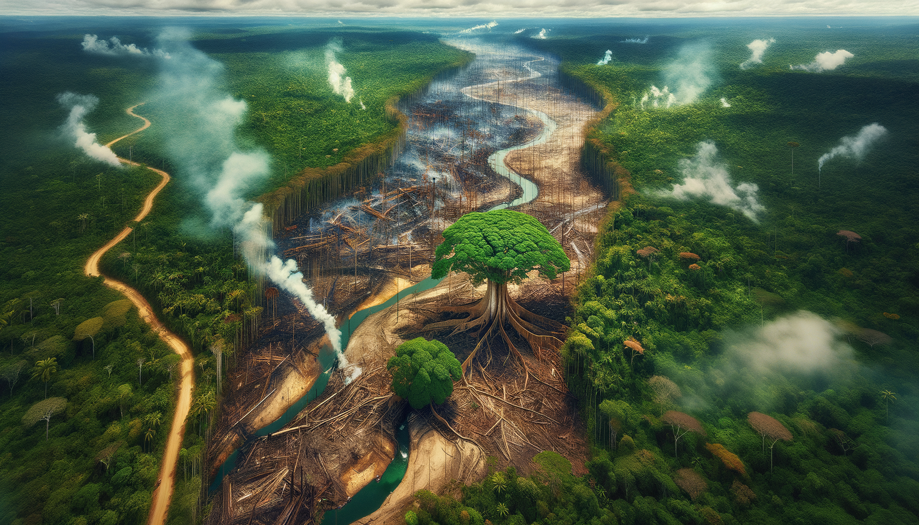 The Last Forest - Three-Stage Timeline Infographic