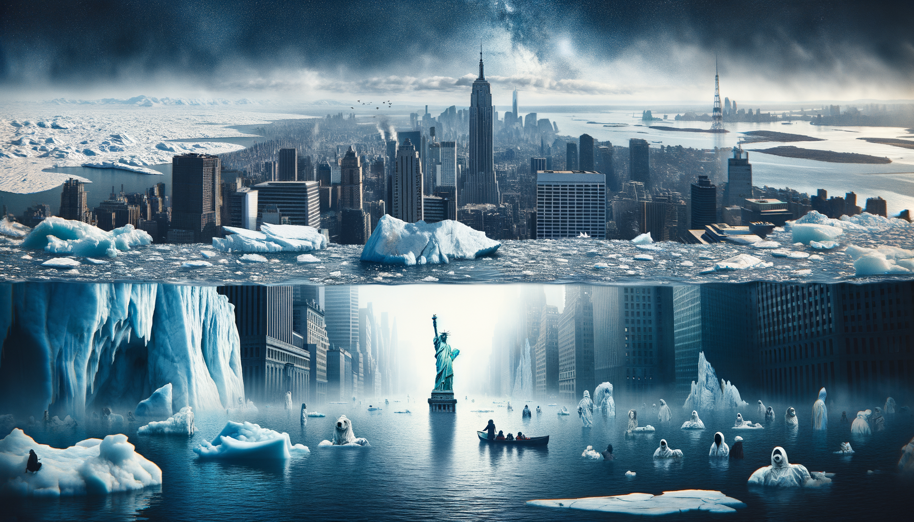 The Great Flood - Three-Stage Timeline Infographic