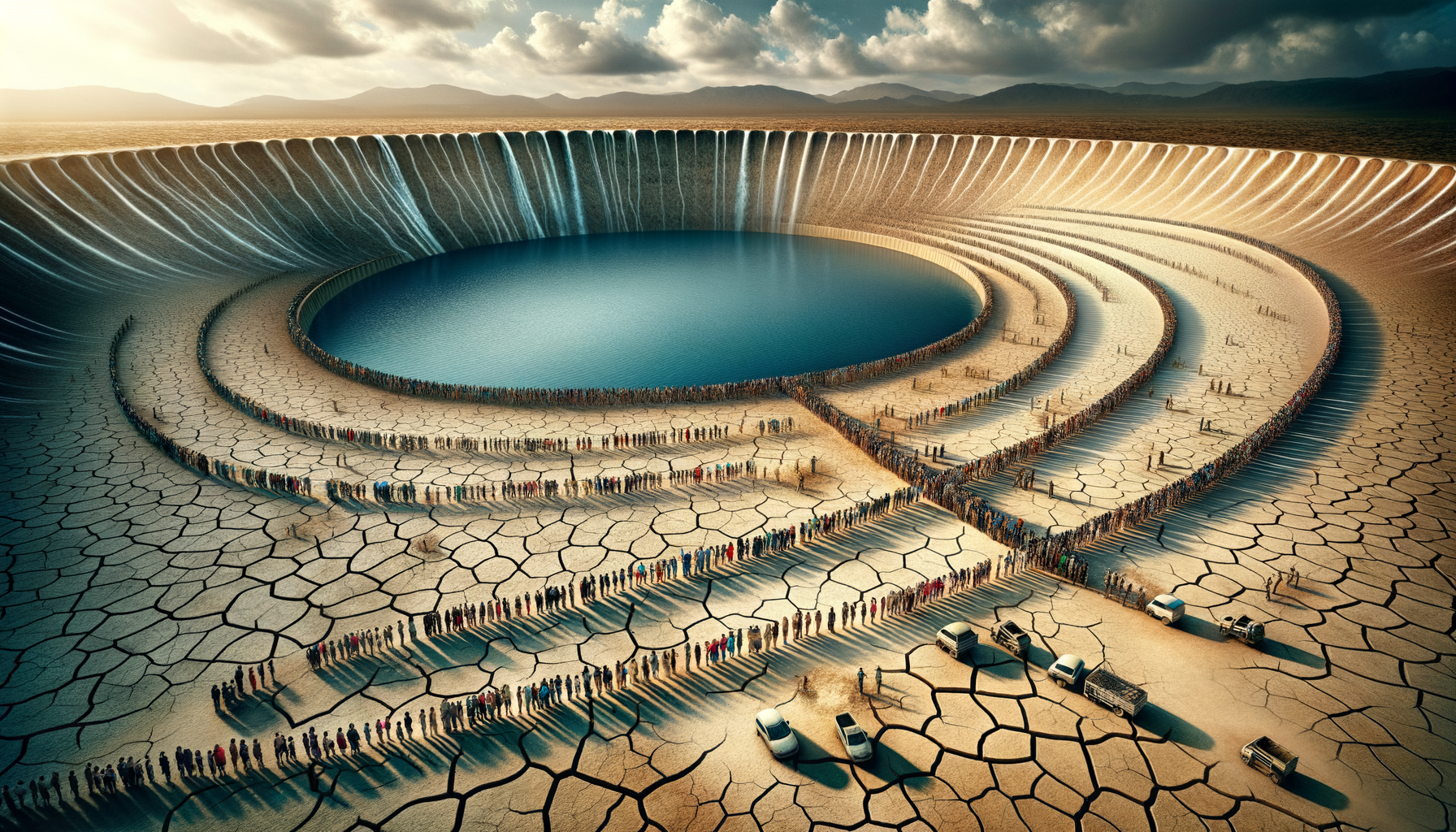 The Last Drop - Three-Stage Timeline Infographic