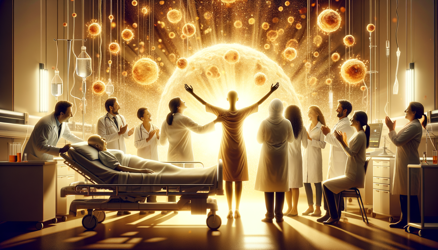 The Cancer Cure - Three-Stage Timeline Infographic