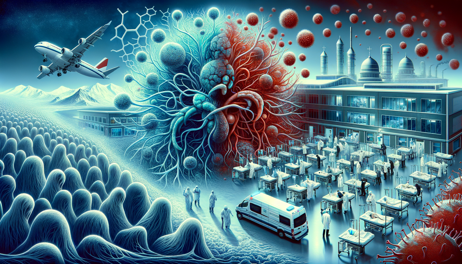 The Folding Plague - Three-Stage Timeline Infographic