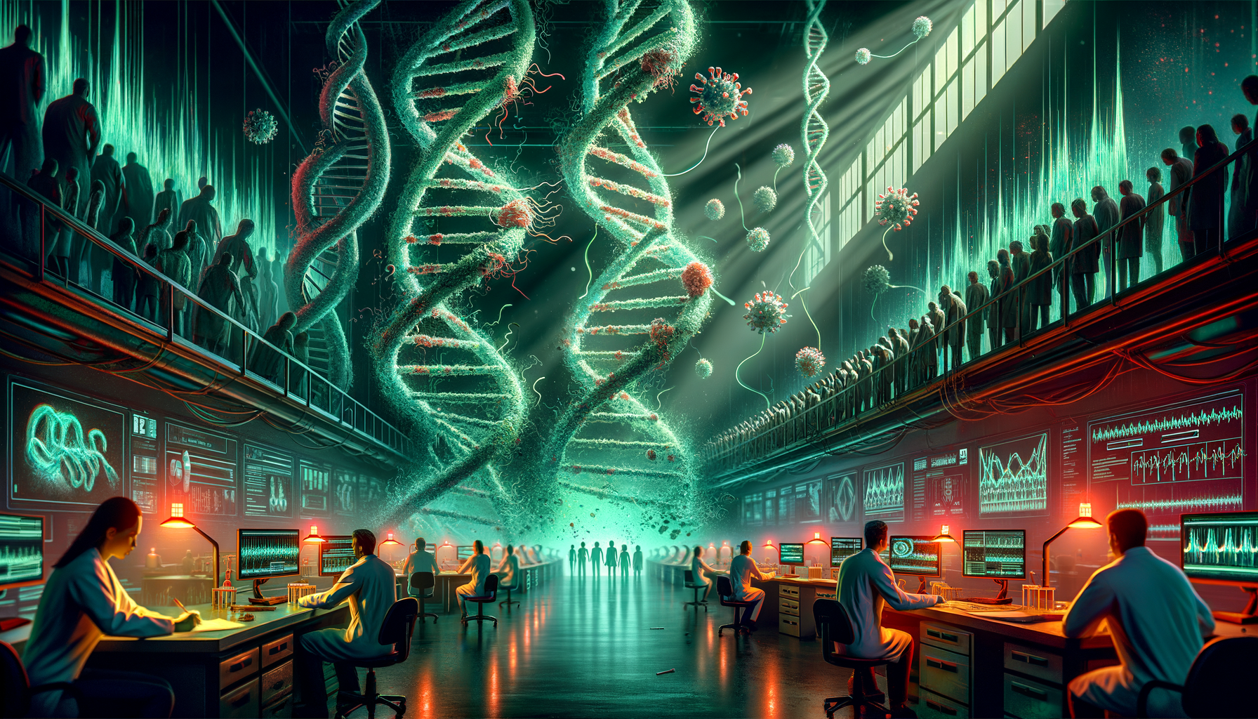 The CRISPR Catastrophe - Three-Stage Timeline Infographic