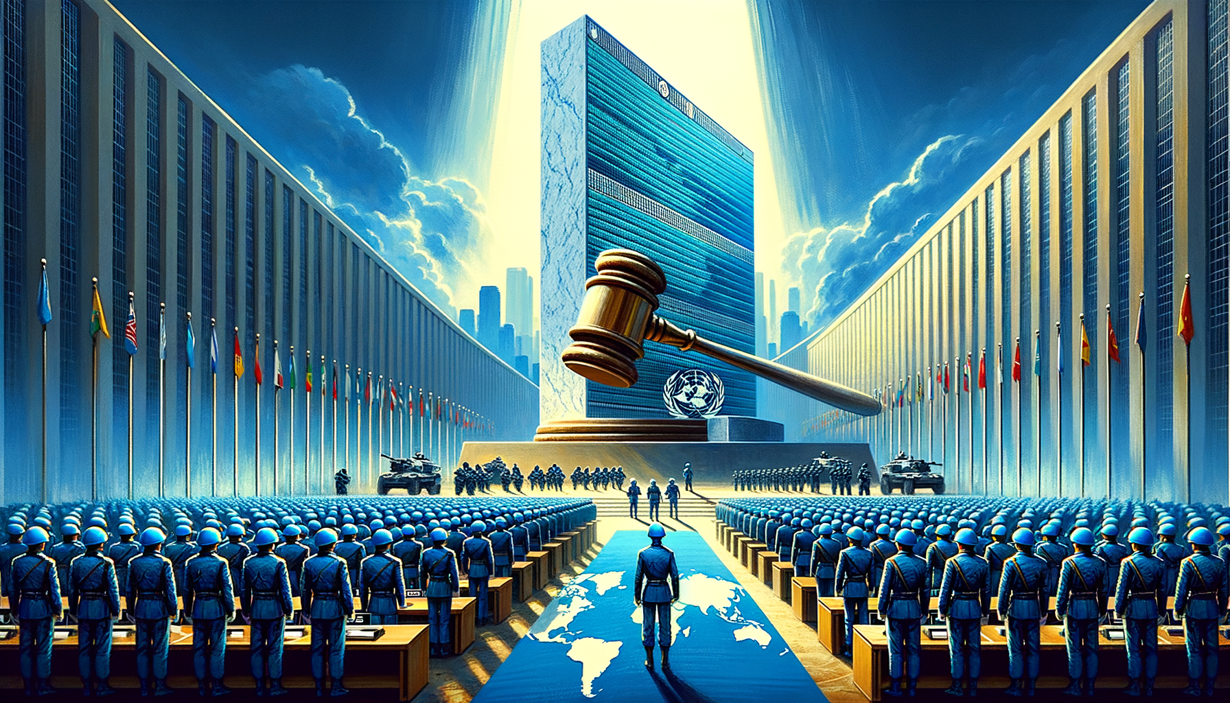 The Empowered UN - Three-Stage Timeline Infographic