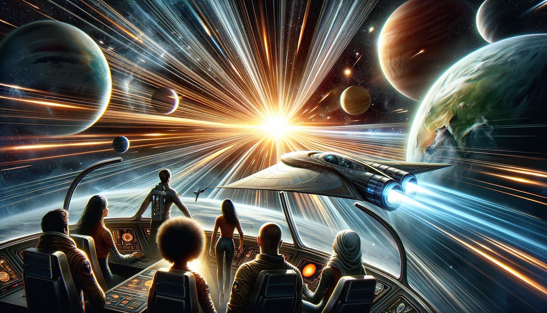 Beyond the Stars - Three-Stage Timeline Infographic