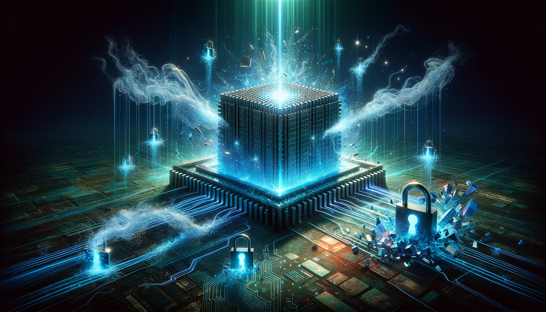 The Encryption Collapse - Three-Stage Timeline Infographic