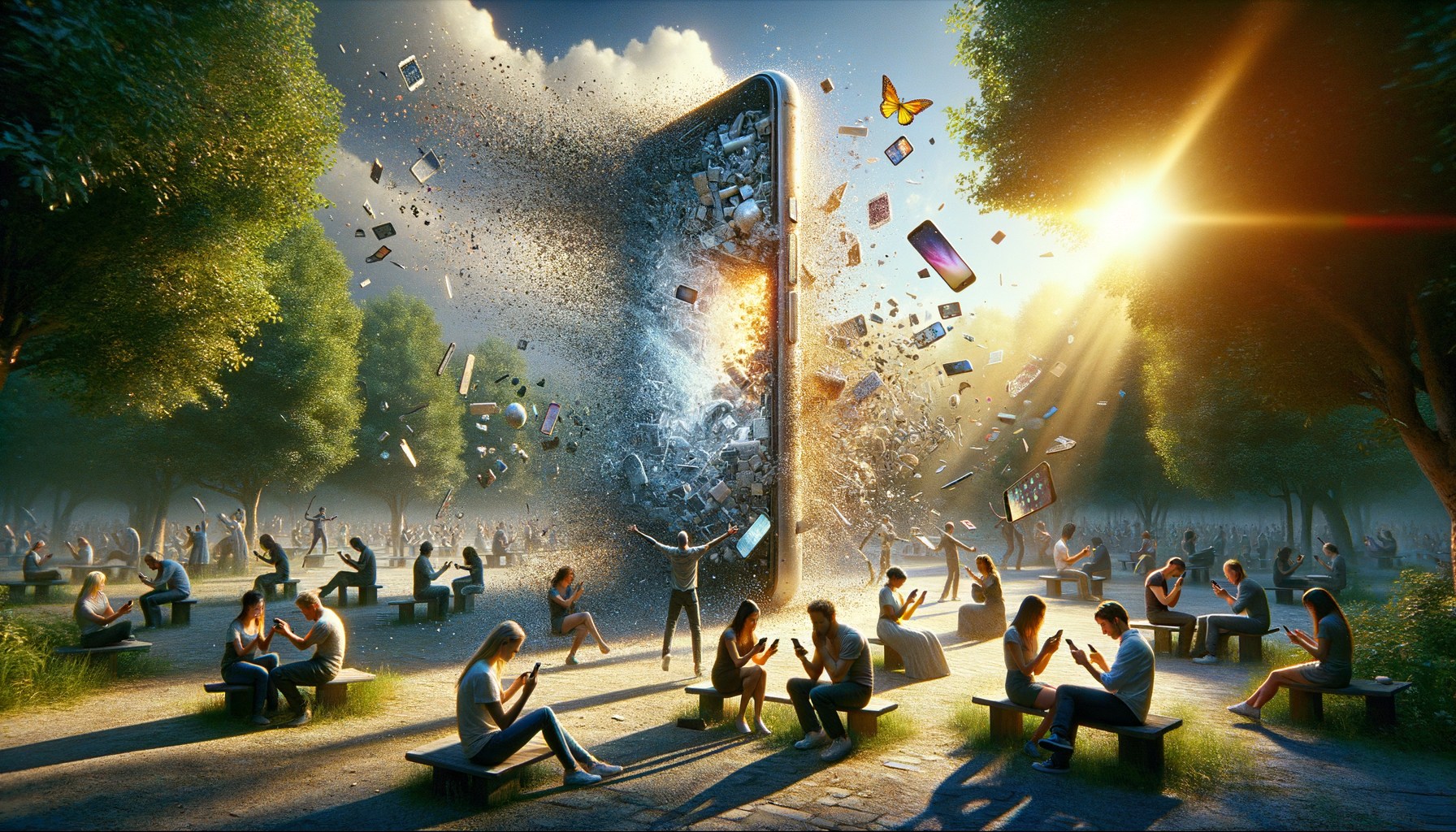 The Great Unplugging - Three-Stage Timeline Infographic