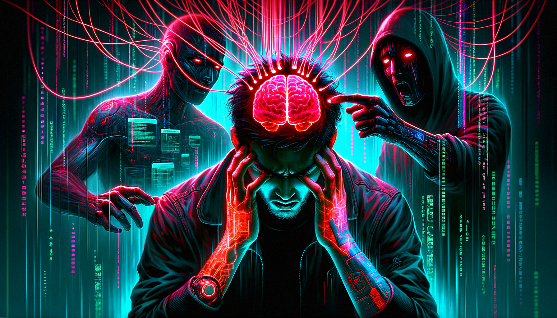 Mind Invasion - Three-Stage Timeline Infographic